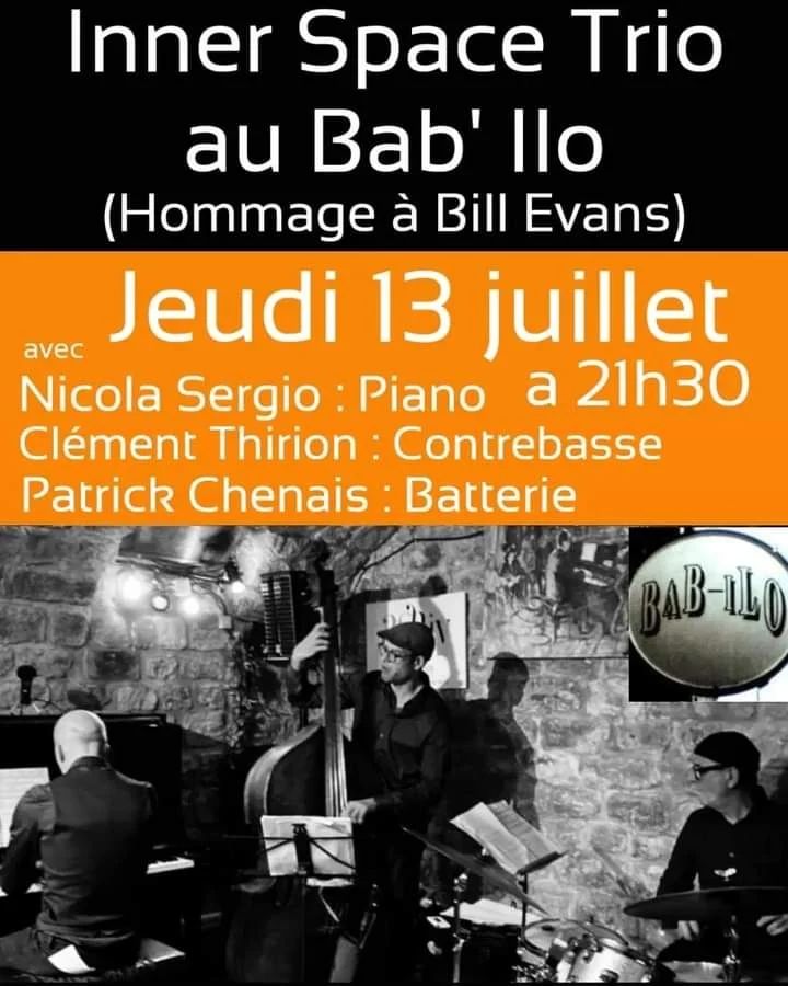 Photo affiche de concert Inner Space Trio au Bab-Ilo ,jeudi 13 Juillet 2023